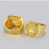 K gold men's personalized ring