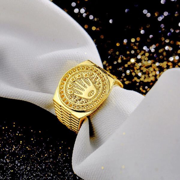 K gold men's personalized ring