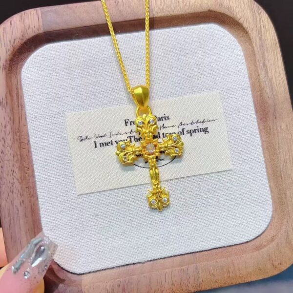 Women's Diamond Cross Necklace